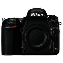 Nikon D750 Digital SLR Camera, HD 1080p, 24.3MP, Wi-Fi, 3.2 Tilting LCD Screen, Black, Body Only